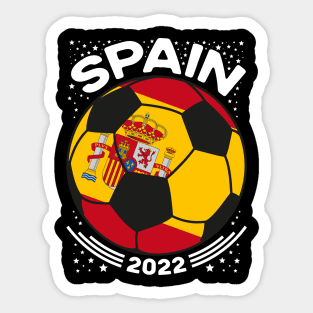 Spain Flag Soccer Football Team Sticker